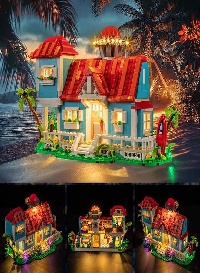 YEABRICKS LED Light for 43268 Disney Lilo and Stitch Beach House Building Blocks Model (Building Set NOT Included) - Image 3
